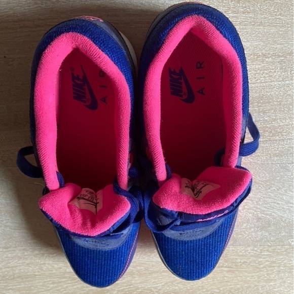 Nike Air Max 1 Rare Original Cobalt Blue & Pink Sneakers Tennis Shoes Size 7.5 - Picture 6 of 9